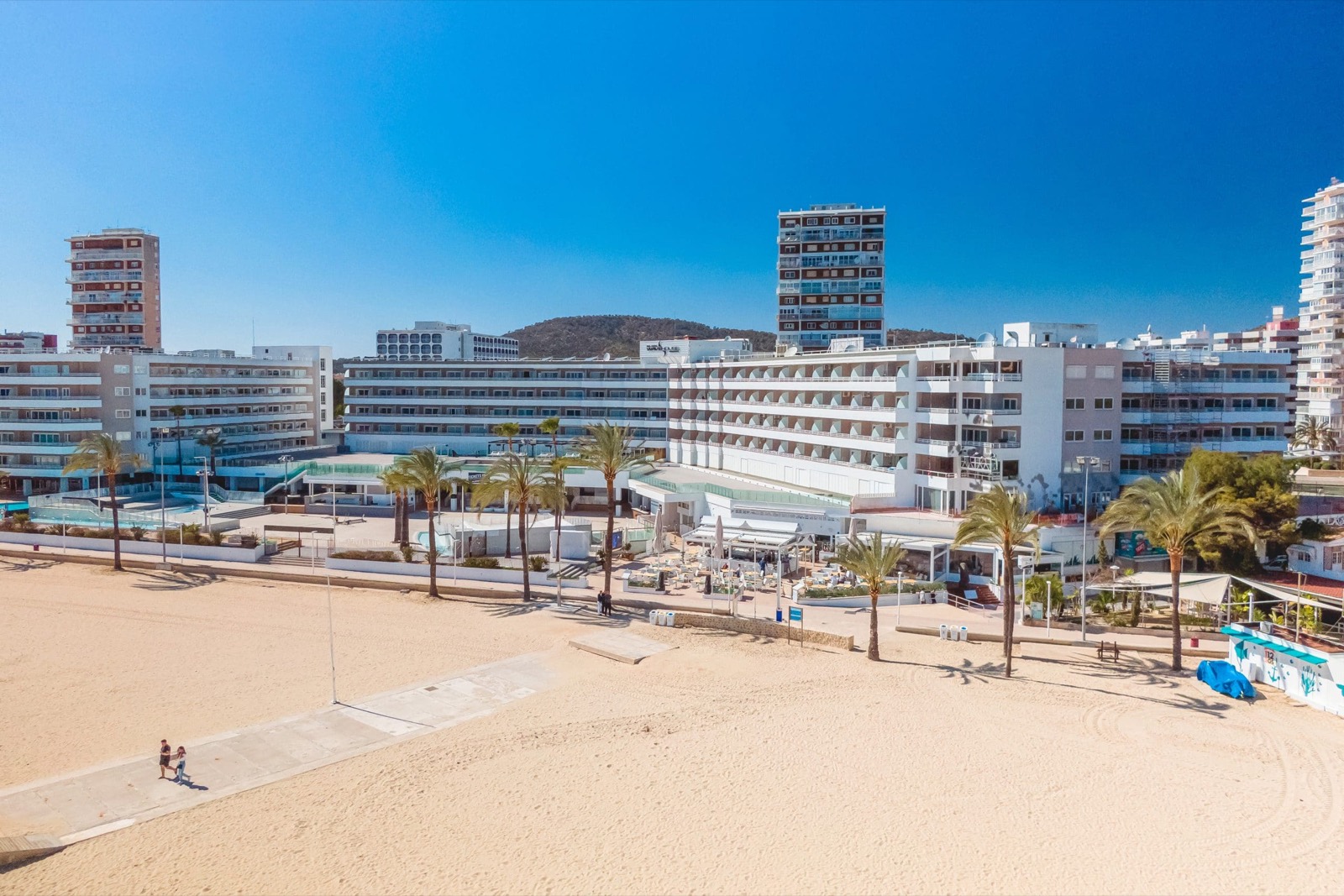 Aerial view of Bondi Beach on the Magaluf beachfront
